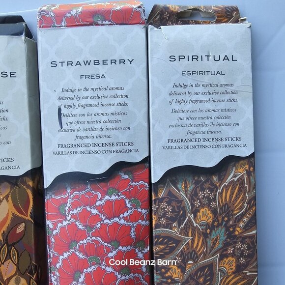 Incense Holder With Incense Sticks Cones & Wooden Ash Catcher - Picture 13 of 15